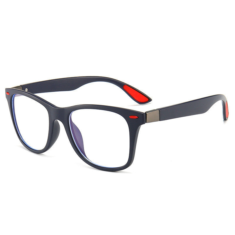 Anti-Blue Glasses Square Frame Flat Glasses Men And Women Frame Glasses