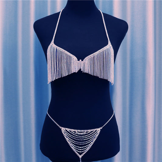 Fashion Bra And Panties Body Chain Set