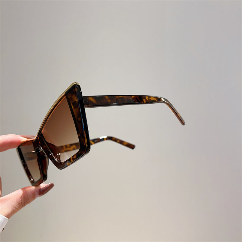 Large Frame Cats' Eye Sunglasses Sun-resistant Sunglasses