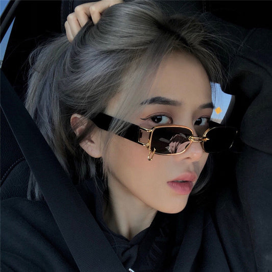 Female Sunglasses Korean Style Trendy Earrings Square Glasses